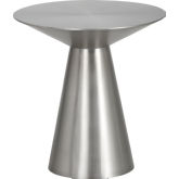 Carmel Side Table in Polished Stainless Steel